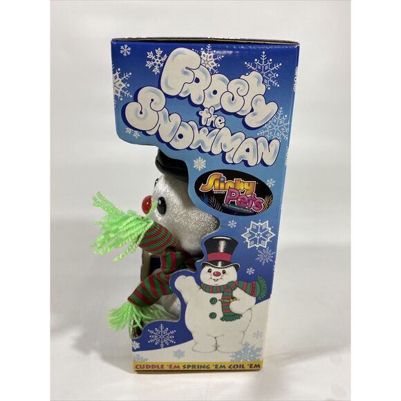 NOS Vtg Y2K Slinky Pets Christmas #2270 Frosty The Snowman 1999 James Industries - Picture 2 of 6